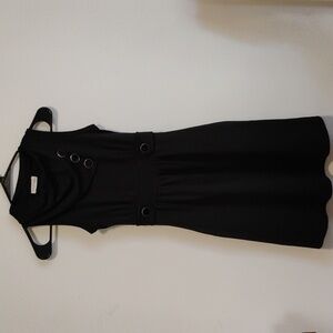 monteau | Black Vintage-inspired Coach Tour Sleeveless Dress | XS | NWOT